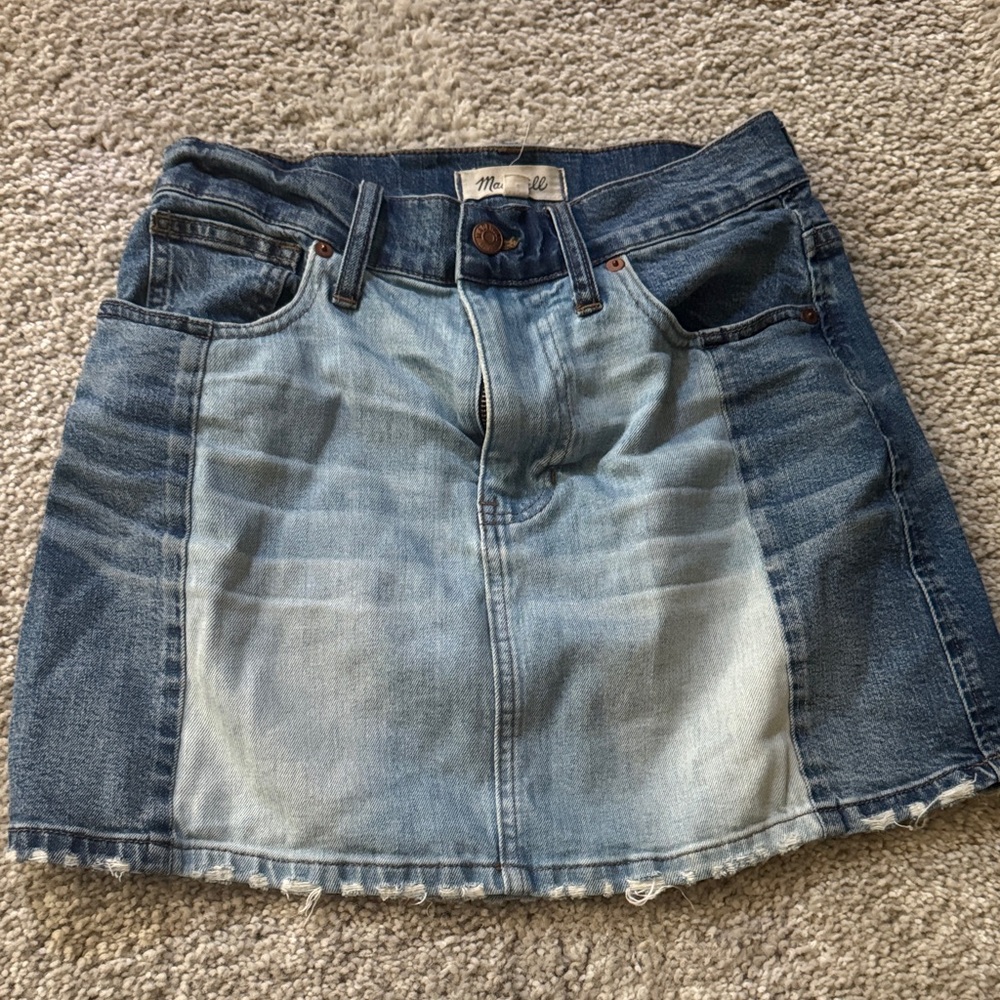 Madewell Blue Denim Skirt